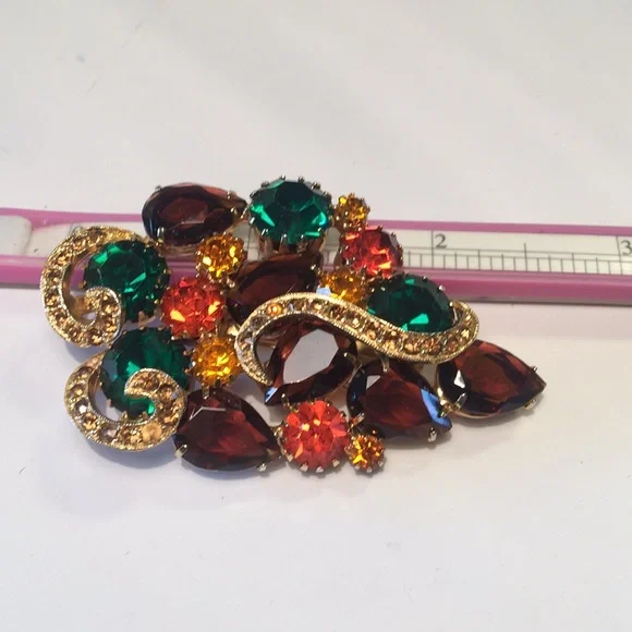 Gorgeous vintage rhinestone brooch - Picture 4 of 5